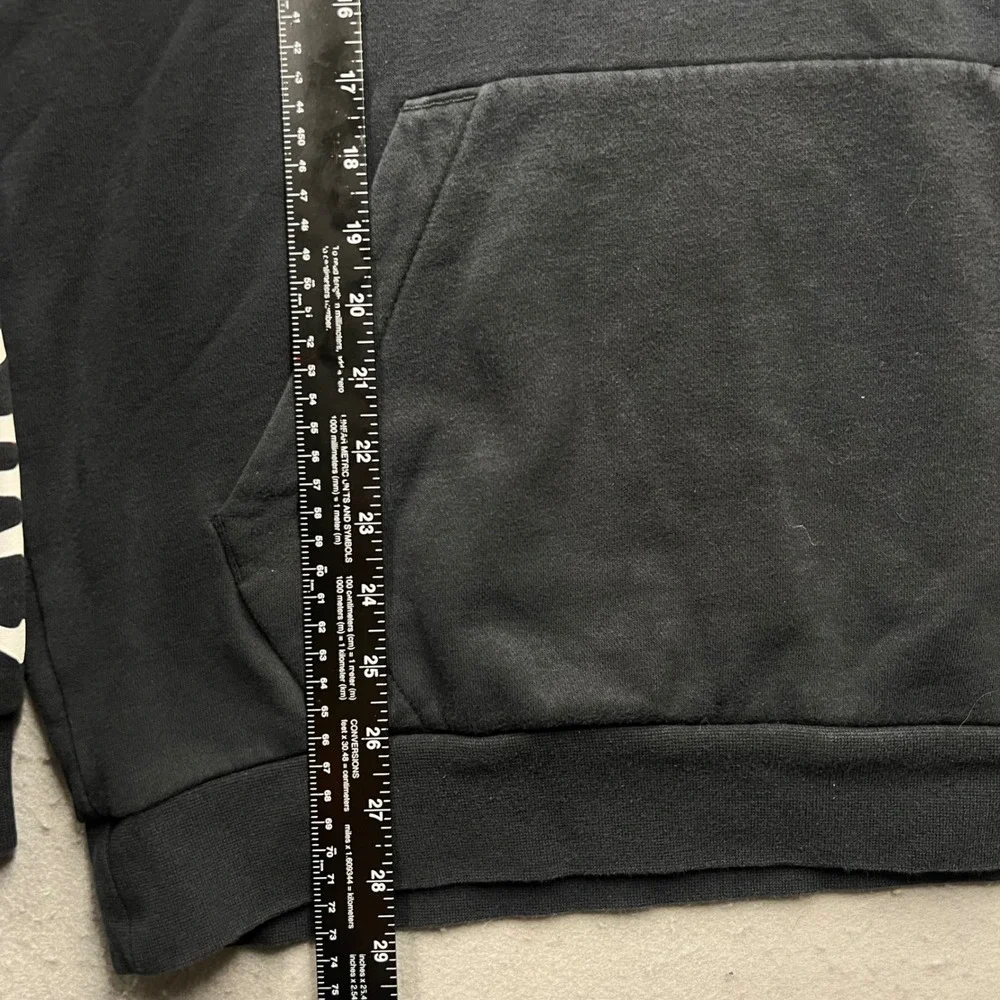 Jordan Nike Air Hoodie Mens Medium Black Jumpman Sleeve Spellout Pullover 1857